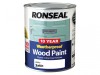 Ronseal 10 Year Weatherproof Wood Paint White Satin 750ml