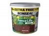 Ronseal One Coat Fence Life Medium Oak New 4 Litre +25%