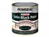 Ronseal One Coat Paint 250ml Satin Black