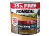 Ronseal Ultimate Decking Stain Medium Oak 2 Litre + 25%
