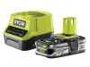 Ryobi RC18120-115 ONE+ Compact Charger 18V & 1 x 18V 1.5Ah Li-ion Battery