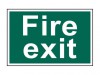 Scan Fire Exit Text Only - PVC Sign 300 x 200mm