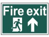 Scan Fire Exit Running Man Arrow Up