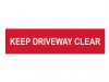 Scan Keep Driveway Clear - PVC (200 x 50mm)