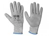 Scan Grey PU Coated Cut 3 Gloves - Large (Size 9)