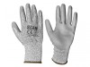 Scan Grey PU Coated Cut 3 Gloves - Extra Large (Size 10)