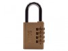 Scan Brass Combination Padlock 38mm