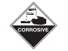 Scan Hazard Diamond Sign Corrosive