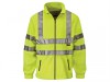 Scan Hi-Vis Yellow Full Zip Fleece - XL (46in)