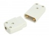 SMJ White 5 amp 2 Pin Plug & Socket