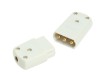 SMJ White 5 amp 3 Pin Plug & Socket