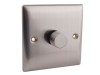 SMJ 2-Way Dimmer Switch 400W 1 Gang Brushed Steel