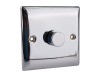 SMJ 2-Way Dimmer Switch 400W 1 Gang Chrome