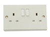 SMJ Switched Socket 2 Gang 13A Trade Pack