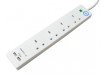 SMJ USB Extension Lead 240 Volt 4 Way 13A Surge Protection 2 Metre