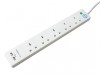 SMJ USB Extension Lead 240 Volt 5 Way 13A Surge Protection 2 Metre
