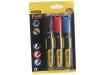 Stanley Tools FatMax Chisel Tip Marker (Pack of 3)