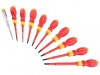 Stanley Tools FatMax VDE Insulated Phillips Pozidriv & Slotted Screwdriver Set 10 Piece