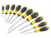 Stanley Tools 0-60-211 Essential Screwdriver Set 10 Piece SL/PH/PZ