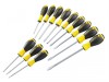 Stanley Tools 0-60-212 Essential Screwdriver Set 12 Piece SL/PH/PZ/TX