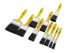Stanley Tools Hobby Paint Brush Set of 10 12(2) 25(2) 38(3) 50(2) & 75mm