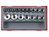 Teng TT1217 17pc Reg Met 12p Socket Set 1/2sd