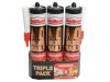 Unibond No More Nails Interior Cartridge Triple Pack