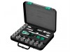 Wera Zyklop SB1 Socket Set 3/8in Drive Basic 23 Piece