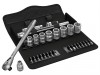 Wera Zyklop Metal-Switch Slim Ratchet & Socket Set of 29 Metric 3/8in Drive