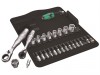 Wera Kraftform Kompakt Zyklop Mini 2 Shallow Socket Set of 27 Metric 1/4in Drive