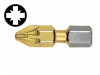 Witte Pozidriv 1 Point Titanium Coated Bits 25 mm