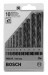 Bosch 10-piece metal drill bit set HSS-R, DIN 338 1; 2; 3; 4; 5; 6; 7; 8; 9; 10 mm 1609200203