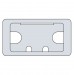 TREND CTI/105/PK1 CABLE TIDY INSERT 105X55 GREY 3 OFF