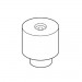 TREND WP-CDJ300/37A EDGE GUIDE 21MM DIA X 25MM   BLUE