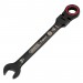 Draper Expert HI-TORQ® Metric Flexible Head Ratchet Combination Spanner, 14mm, Black