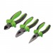 Soft Grip Pliers Set, Green (3 Piece)