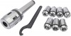 DRAPER Mill Chuck Set MT3-M12 Dia. 4-16mm for 34023