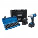 D20 20V Brushless Mid-Torque Impact Wrench Kit, 1/2\" & Metric Deep Impact Socket Set (10 Piece)