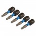 Draper Expert TX-STAR® Impact Screwdriver Bits, T10 x 25mm, 1/4\" Hex (Pack of 5)