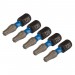 Draper Expert TX-STAR® Impact Screwdriver Bits, T20 x 25mm, 1/4\" Hex (Pack of 5)