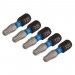 Draper Expert TX-STAR® Impact Screwdriver Bits, T25 x 25mm, 1/4\" Hex (Pack of 5)