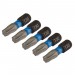 Draper Expert TX-STAR® Impact Screwdriver Bits, T30 x 25mm, 1/4\" Hex (Pack of 5)