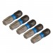 Draper Expert TX-STAR® Impact Screwdriver Bits, T40 x 25mm, 1/4\" Hex (Pack of 5)