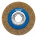 Brassed Steel Bench Grinder Wire Wheel Brush, 150 x 31.75mm