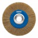 Brassed Steel Bench Grinder Wire Wheel Brush, 200 x 31.75mm