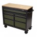 BUNKER® Workbench Roller Tool Cabinet, 7 Drawer, 41\", Green