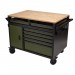 BUNKER® Multi-Functional Workbench Roller Tool Cabinet, 14 Drawer, 48\", Green