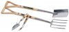 DRAPER Expert Stainless Steel Border Fork/Spade Set Plus Transplanting Trowel/Weeder with FSC Ash Handles