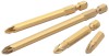 DRAPER Expert No.1 1/4\" Hex. PZ Type Titanium Nitride Coated Insert Bit 100mm Long X 1