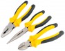 DRAPER DIY Series 190mm 3 Piece Heavy Duty Soft Grip Pliers Set with Soft Grip Handles